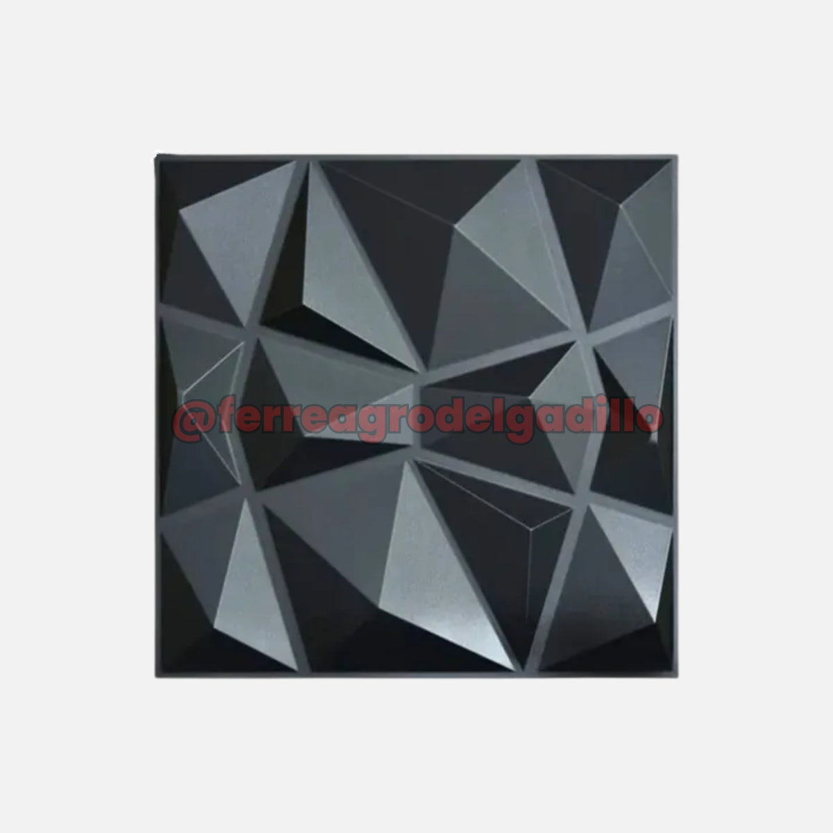 Panel decorativo de PVC 3D negro HR‑M4143 Herra‑Ven