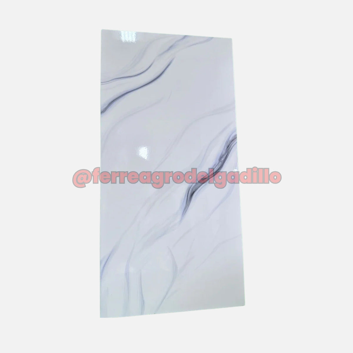 Cerámica tipo porcelanato Blanco Carrara 30×60 cm importado