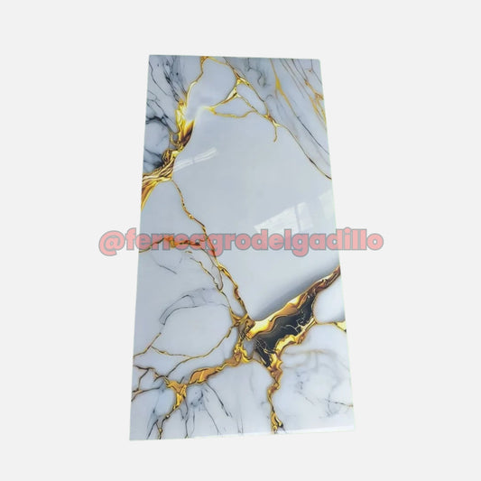 Porcelanato Carrara brillante 1,20 × 60 cm